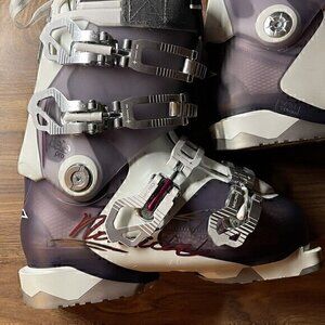 Nordica Women’s Belle PRO Ski Boots size 22.5 Purple/White Made In Hunga…